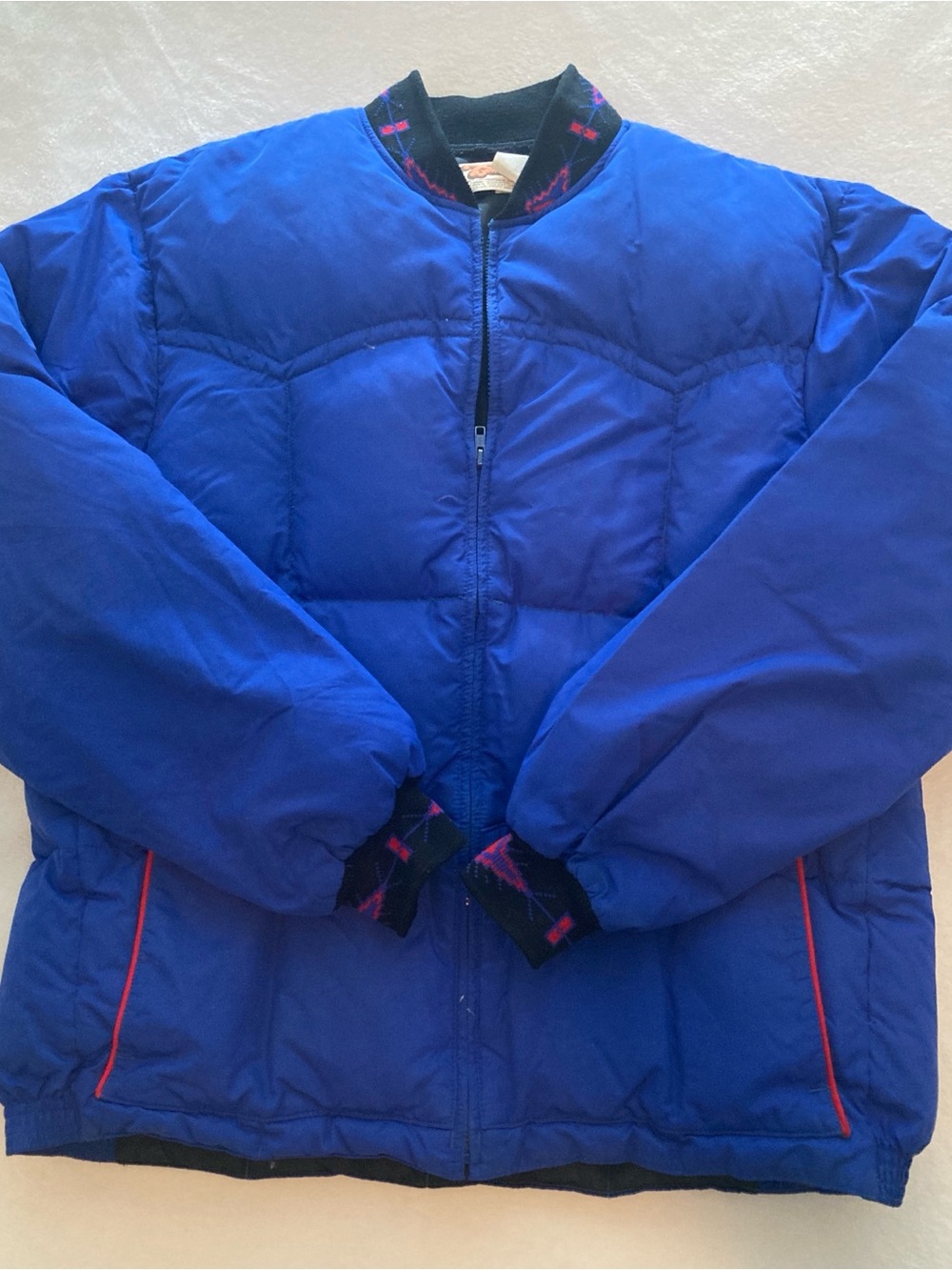 Comfy USA Royal Blue Quilted Puffer Jacket